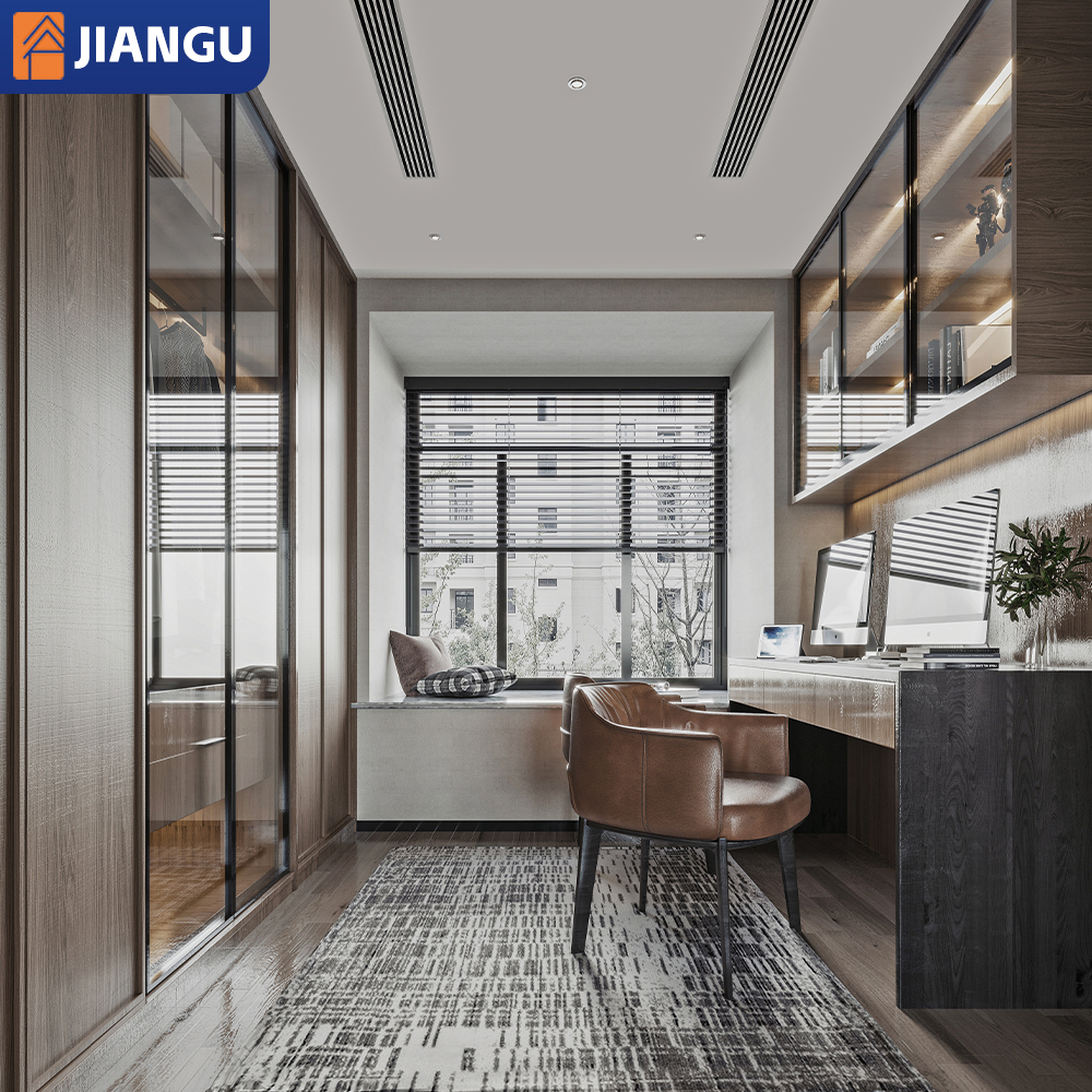 Customized Modern Space-saving Bedroom Furniture Set | Wardrobe + Workstation + Storage Tatami Bed | Whole-house Cabinet Design