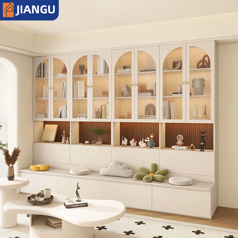 Chinese Whole-house Custom Furniture, Modular Living Room Storage Cabinets, TV Cabinets, Wooden Bookcases, Kitchen Cabinets