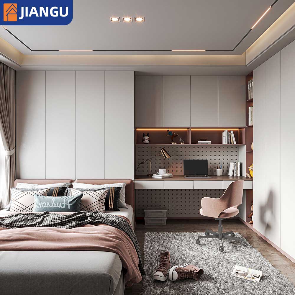 Modern Tatami Storage Bed with Panel Design Customized Multifunctional Eco-Friendly Space Saving Wood MDF