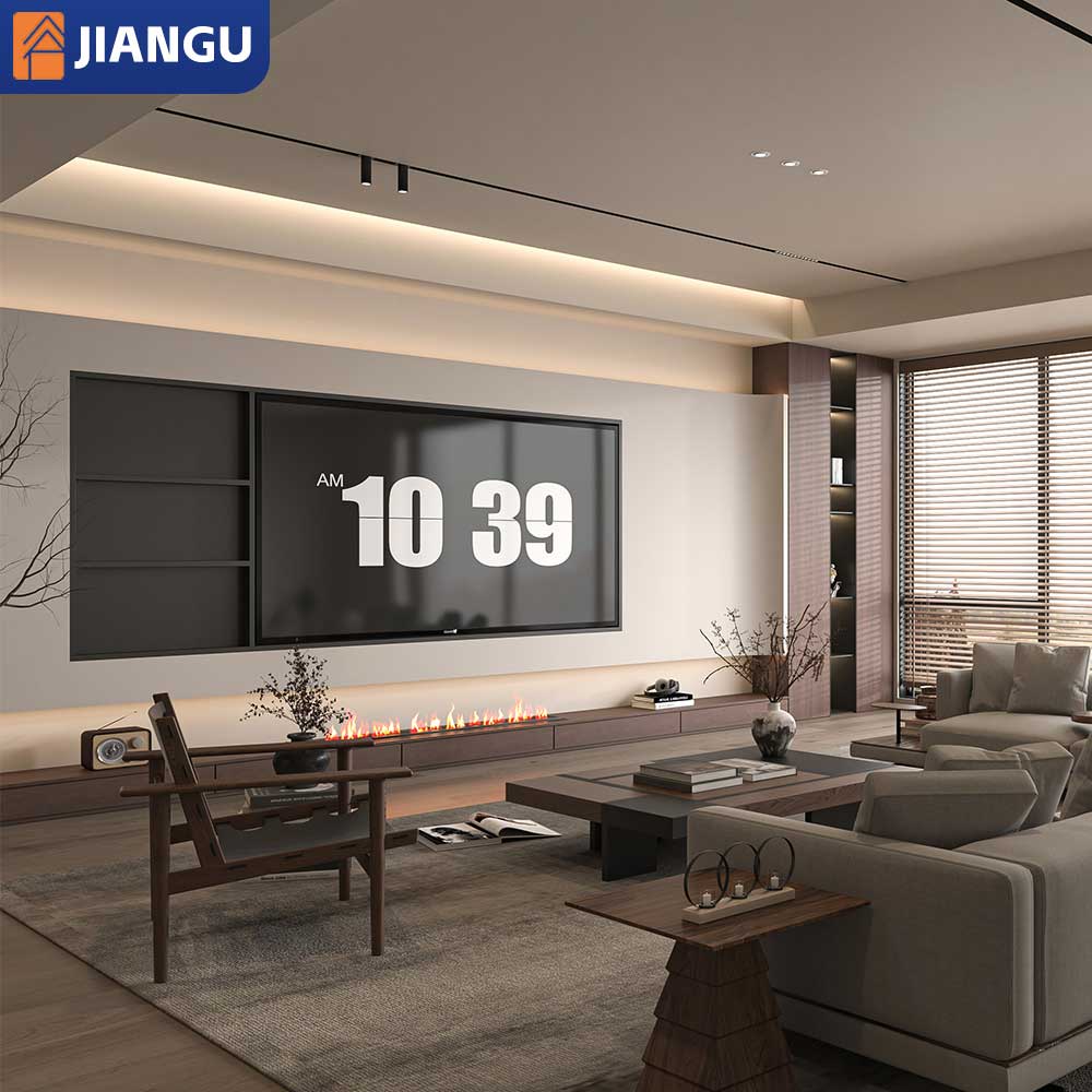 Custom Modern White TV Stand Storage Drawer High-End Living Room Furniture Handmade Wooden Panel for Bedroom Home Decor