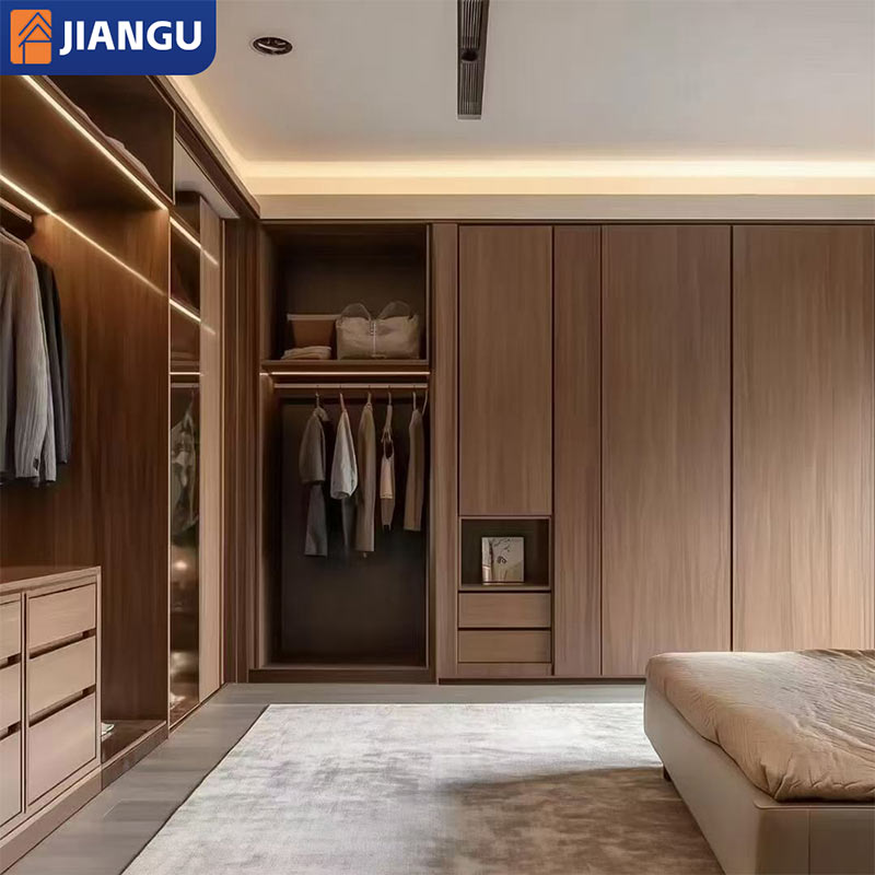 High End Customized Wardrobe, Walk-in Wardrobe System, Furniture Design, Luxurious Bedroom, Wooden Walk-in Wardrobe