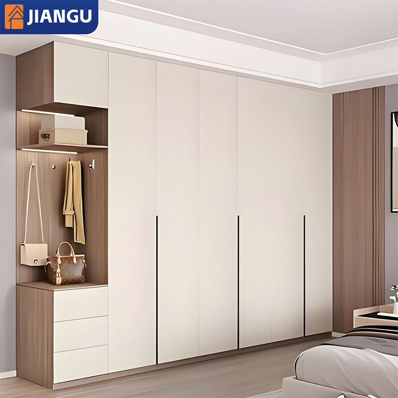 Luxury Couple Wardrobe Customized Bedroom Furniture Walk-in Wardrobe Solid Wood Double Wardrobe Storage Accessory Design