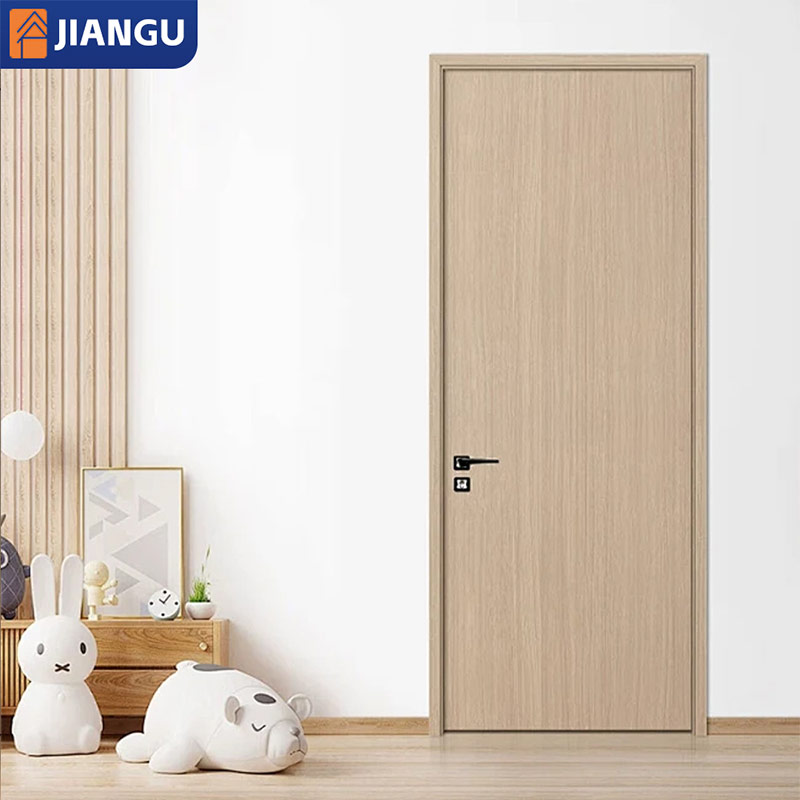 Customized Size Bedroom Solid Light Gray Business Doors Modern Design Formaldehyde-free Waterproof Heat-Resistant Living Room